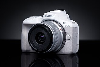 Canon EOS R50 — manufacturer product photograph