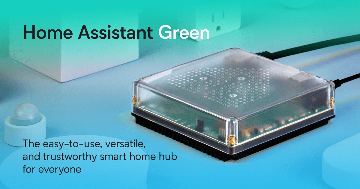 Home Assistant Green — manufacturer product photograph