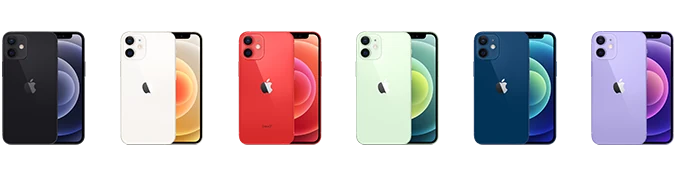 Manufacturer product view of the iPhone 12 mini.