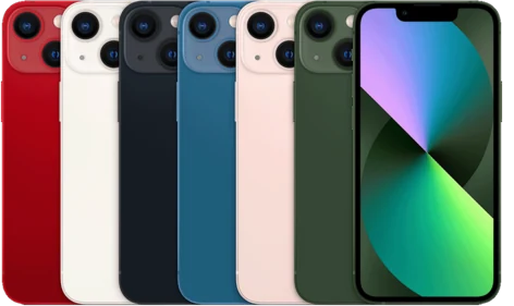 Manufacturer product view of the iPhone 13 mini.