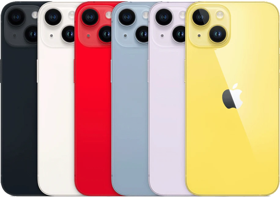 Manufacturer product view of the iPhone 14 Plus.