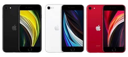 Manufacturer product view of the iPhone SE (2nd generation).
