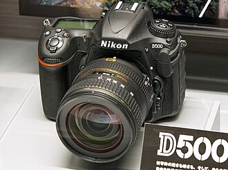 Nikon D500 — manufacturer product photograph
