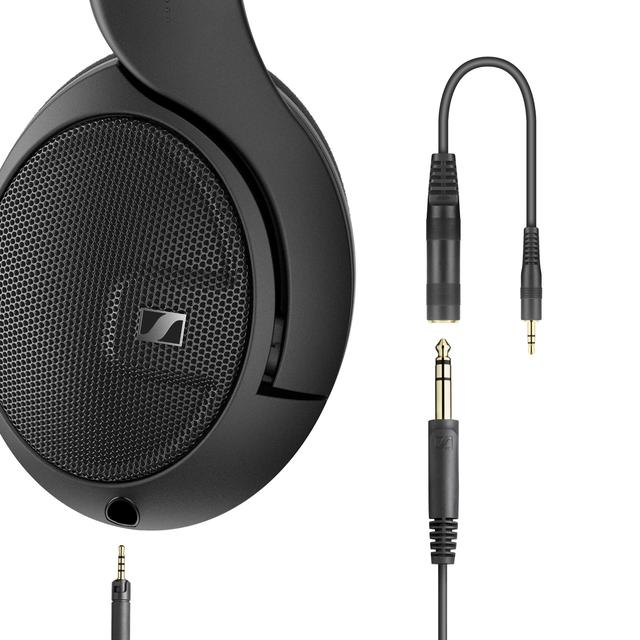 Manufacturer imagery shows the HD 560S detachable cable connection and adapter.